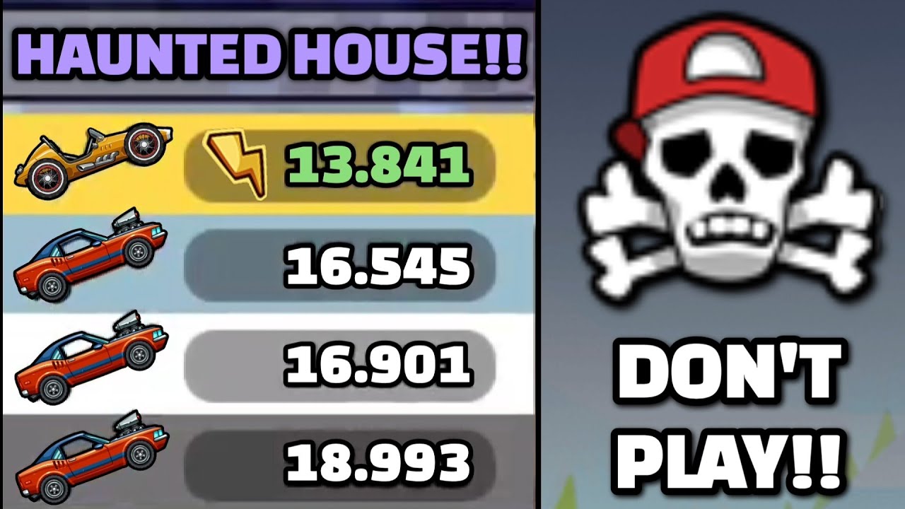 THE HAUNTED HOUSE!! ☠️ TRACK IN COMMUNITY SHOWCASE - Hill Climb Racing 2