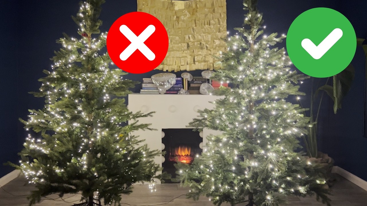 How To Put Lights On A Christmas Tree - The BEST way to have PERFECT lights