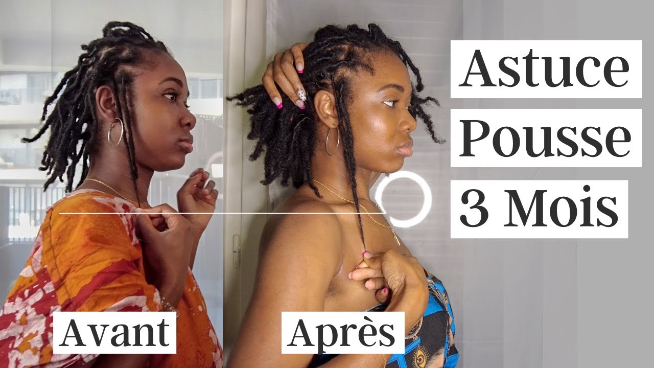 Astuce pousse cheveux rapide, avant apres pousse cheveux 3 mois - JIA