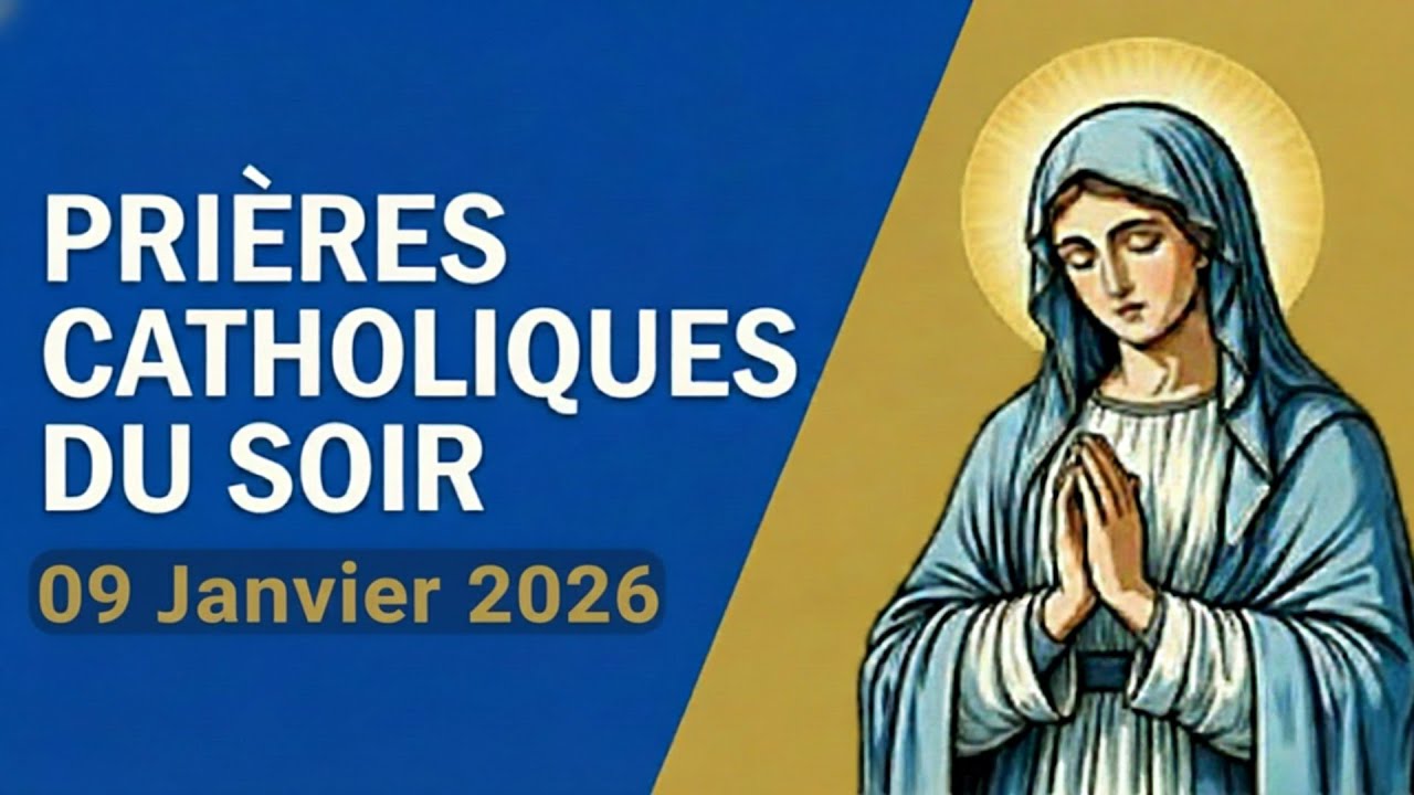 Prière catholique du soir – 09 Janvier 2026 | Silence du soir et présence de Dieu