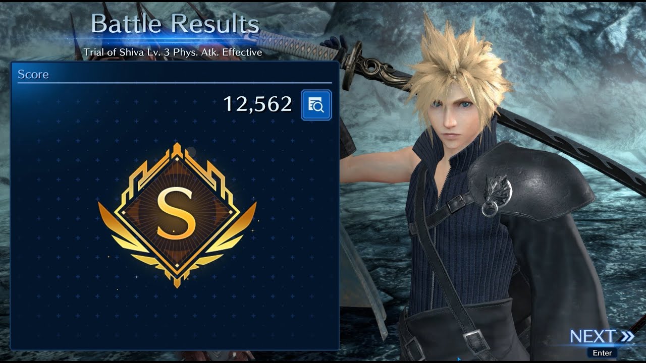FF7 Ever Crisis  Trial of Shiva lvl 3 Phys Atk Effective
