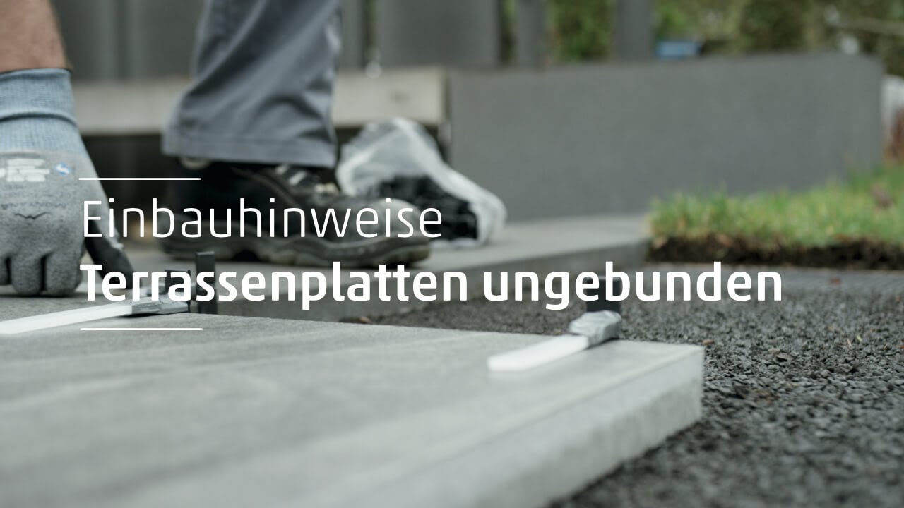 Platten richtig verlegen: Die ungebundene Bauweise
