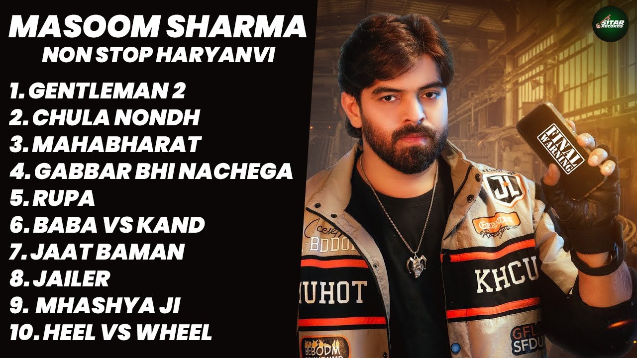 Masoom Sharma Non Stop Haryanvi Jukebox 2025