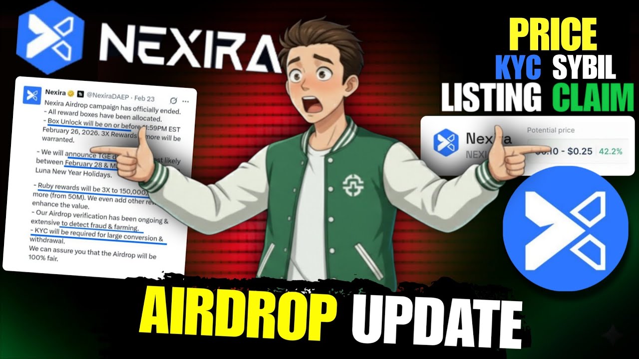 Nexira Airdrop Claim Update | Nexira Airdrop KYC | Nexira Airdrop Price |Nexira Airdrop Listing Date
