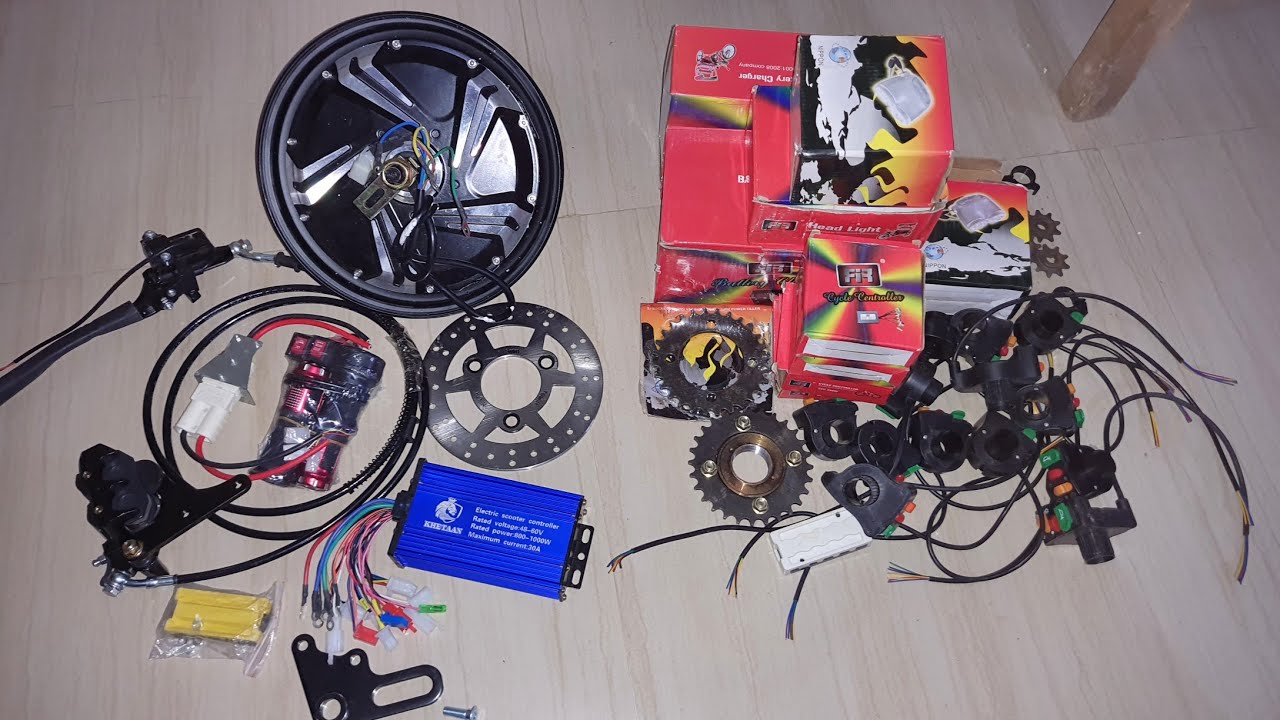 Electric scooter hub motor 1000w 48v/60v kit review and details