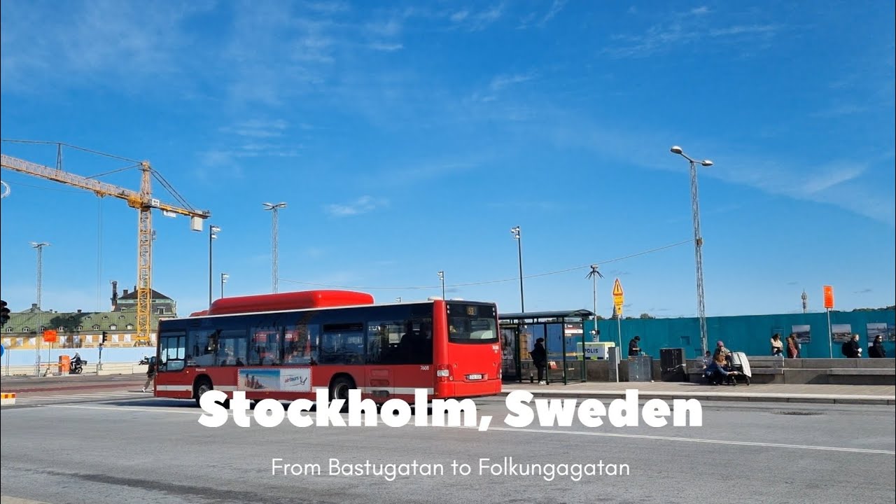 🇸🇪 Sweden Virtual Tour 4K - Perfect Sunny Day to Explore Bastugatan to Folkungagatan, Stockholm 2023