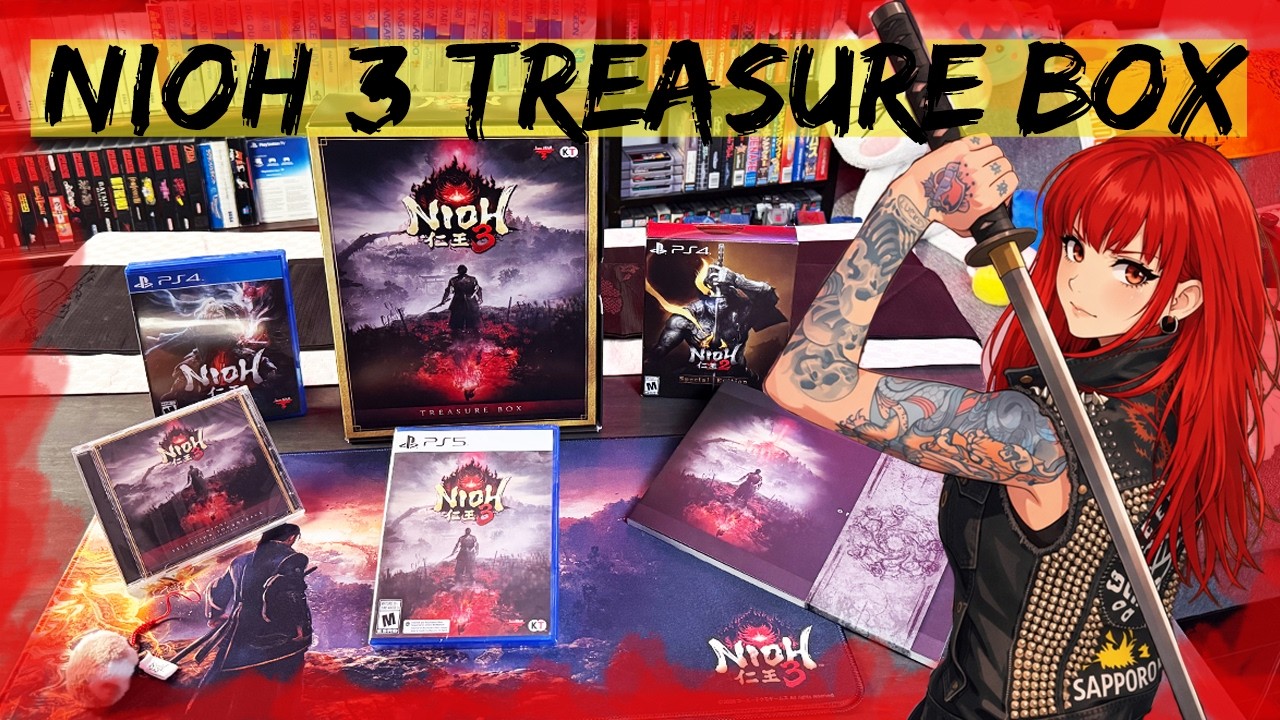 Nioh 3 TREASURE BOX unboxing