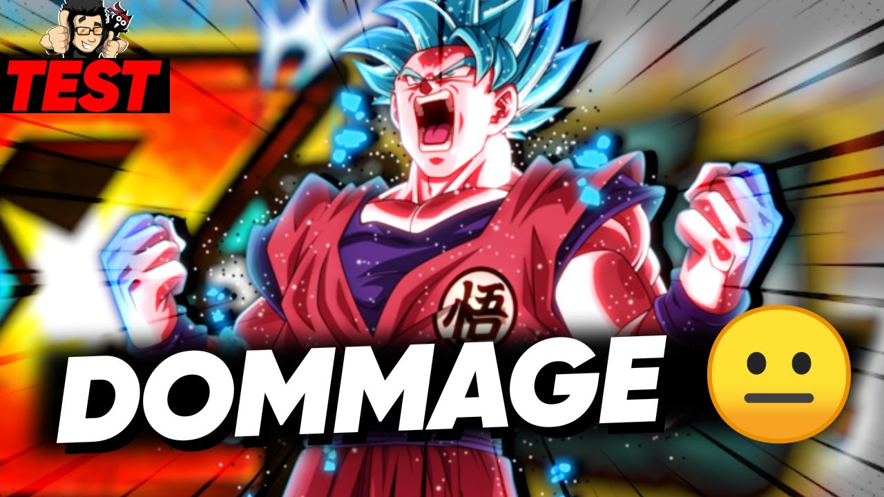 Dommage, les dégâts sont pas mal... Test Goku SSGSS Kaioken SUPER ZTUR !  DOKKAN BATTLE