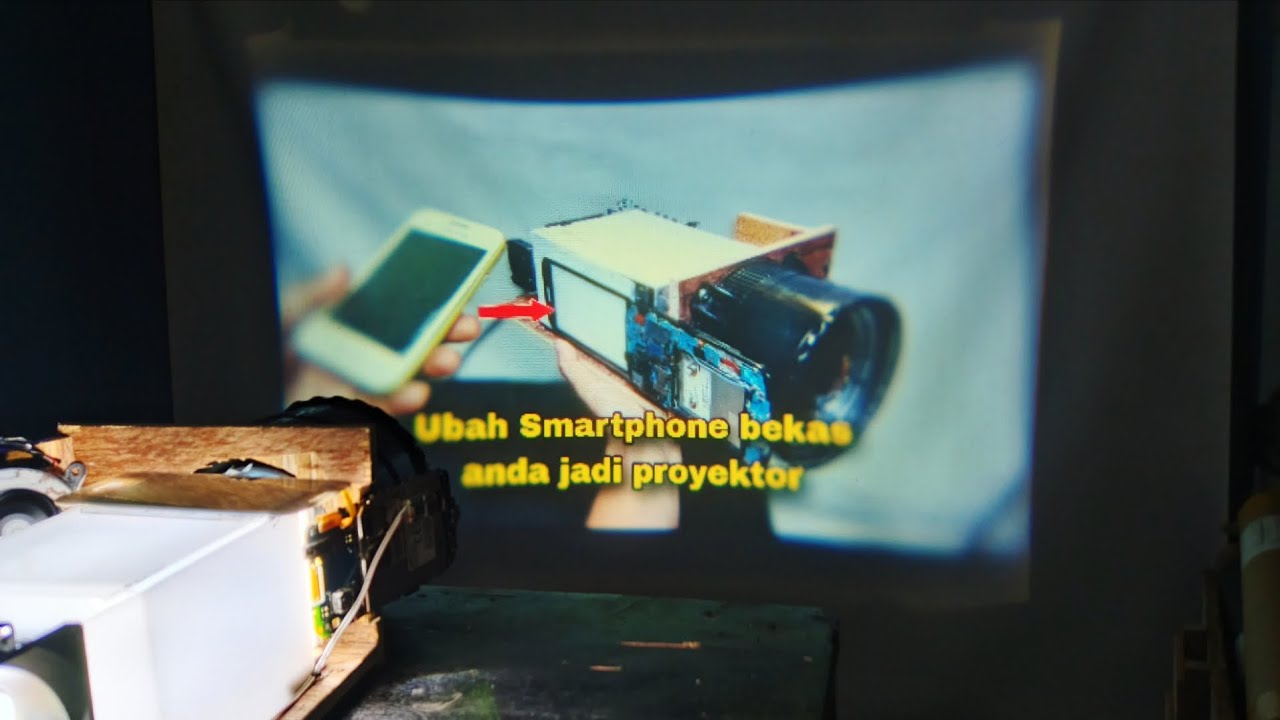 Buat proyektor sendiri dari bekas hp lama