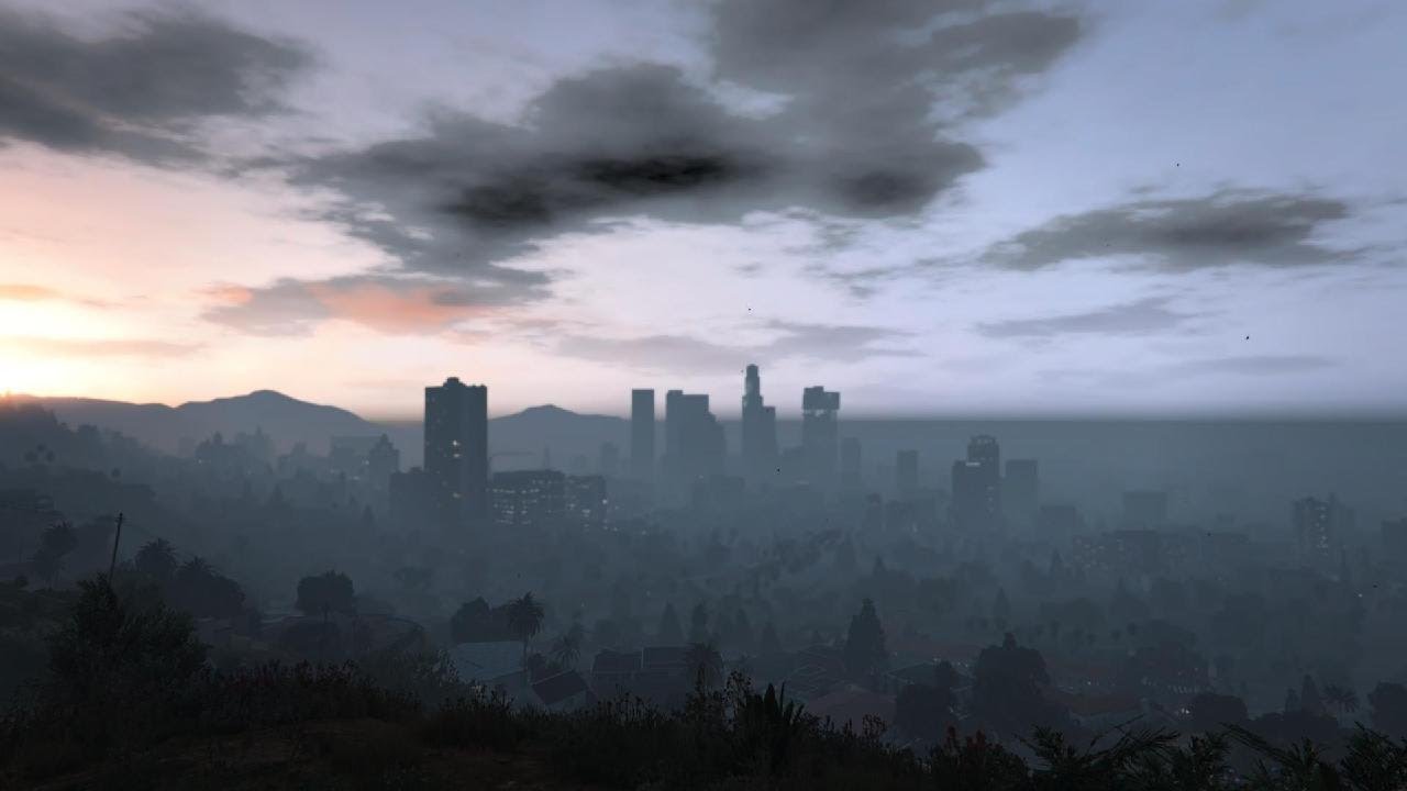 Golden Hour in Los Santos: 1 Hour of Relaxing City Views #GTA5 #views #scenic #lossantos