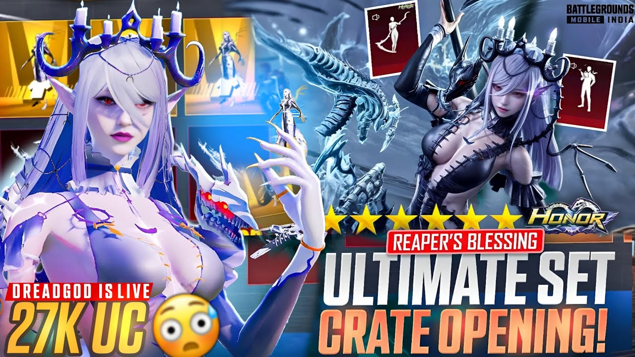 HONOR SPIN | 28,000 UC | REAPER’S BLESSING CRATE OPENING| NEW M762 SKIN MAXED OUT| #bgmi #pubgmobile