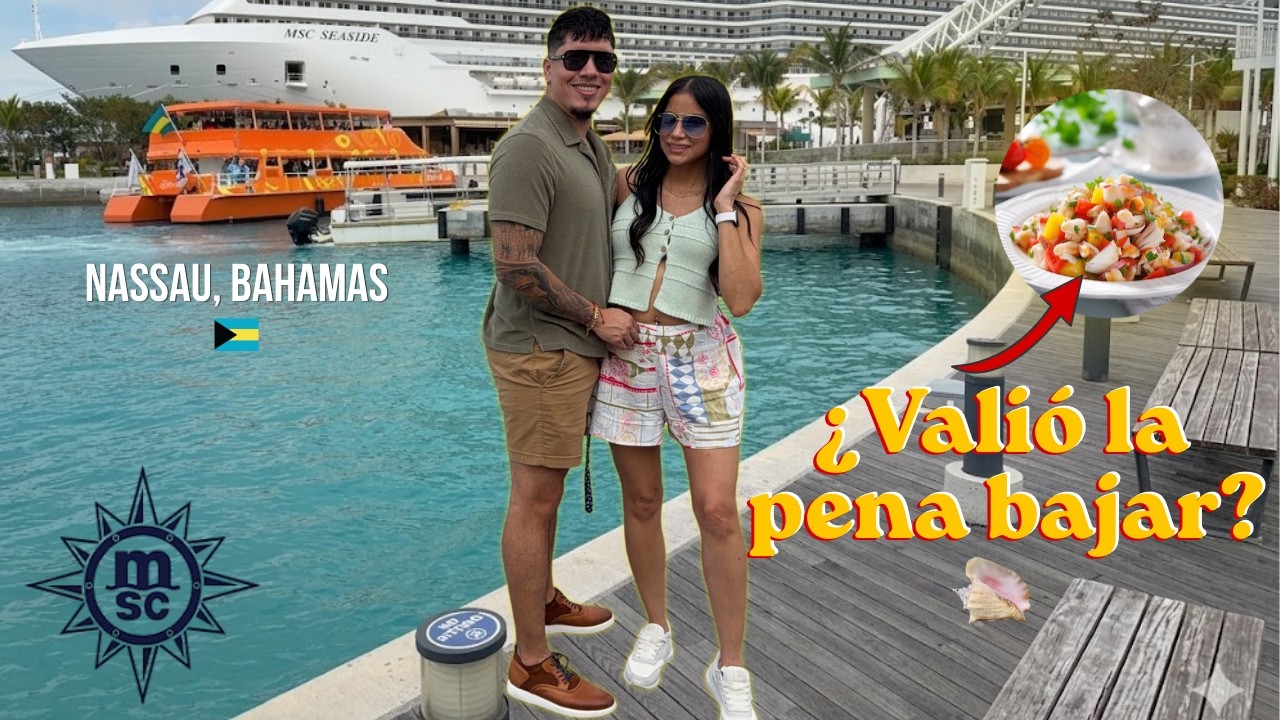 PROBAMOS la comida más famosa de BAHAMAS 🐚 | ¿Vale la pena bajar del MSC Seaside?