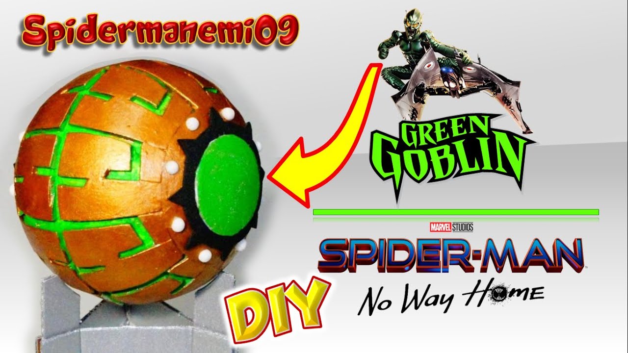 Cómo hacer la granada 🔪🎃🕯  del Duende ​​Verde 👺| Spiderman No Way Home
