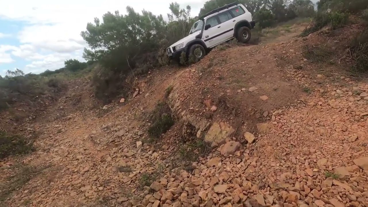 Nissan Patrol avoiding the tarred roads !