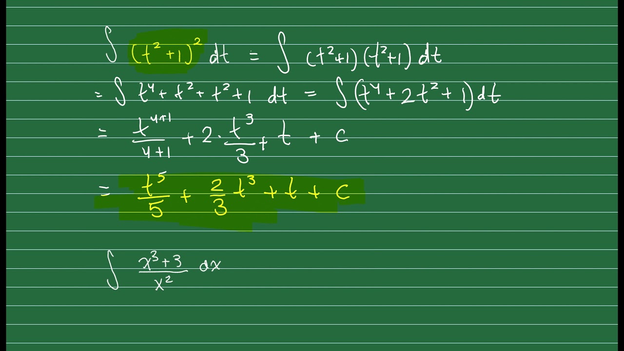 4.1G Examples of Integration