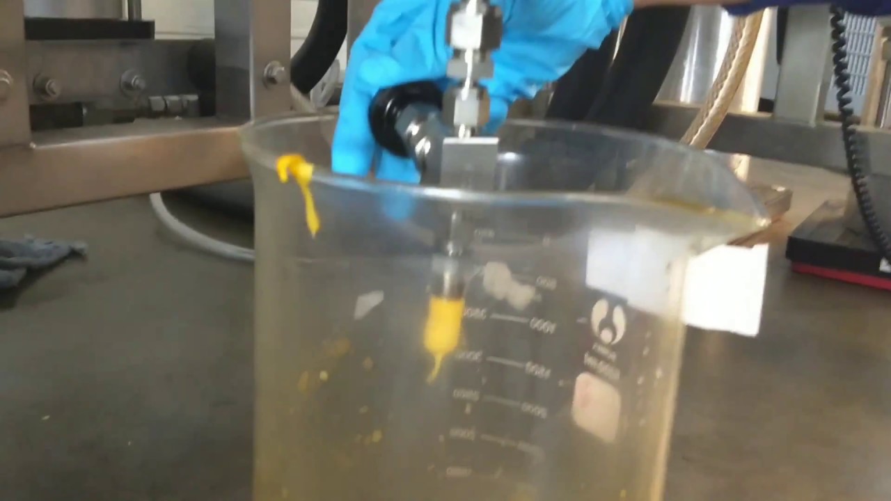 Pulling Cannabis Extract from CO2 Extraction Machine