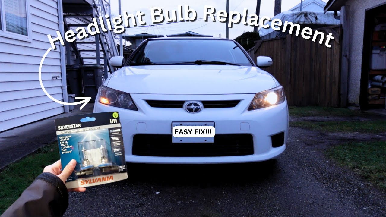 Replacing SCION TC Headlight Bulb
