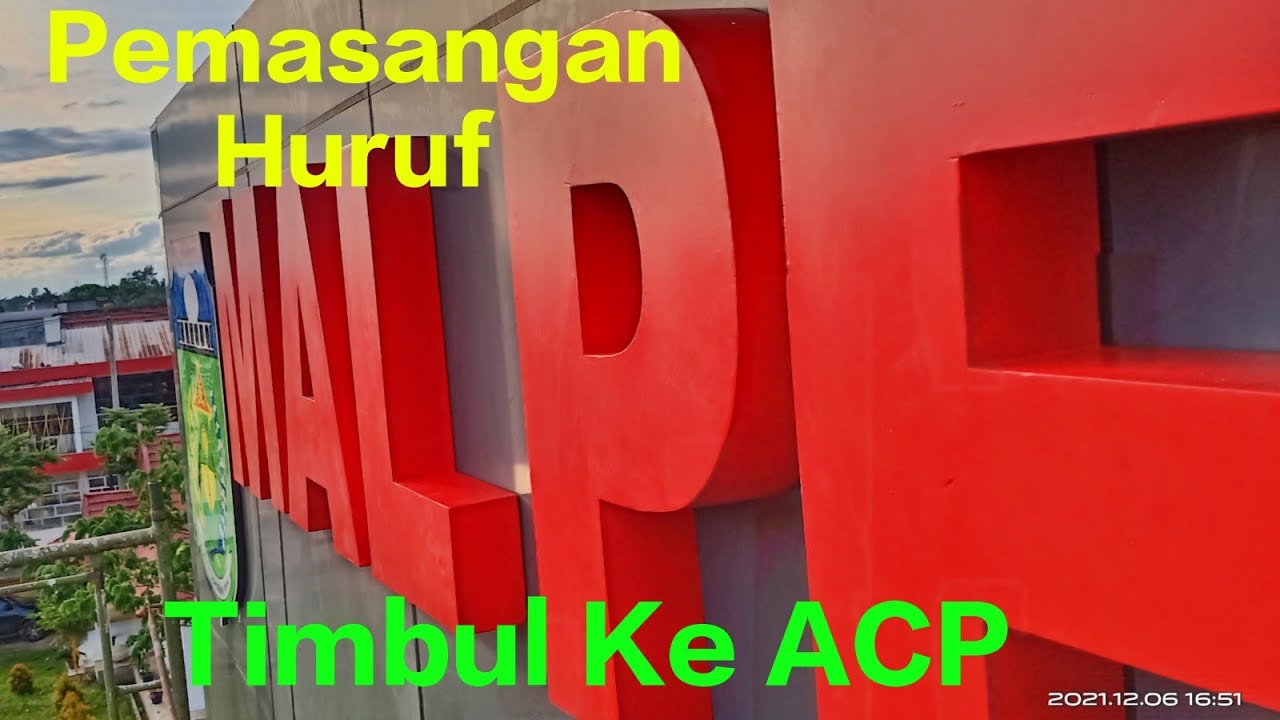 Cara Cepat Memasang Huruf Timbul Ke Dinding ACP