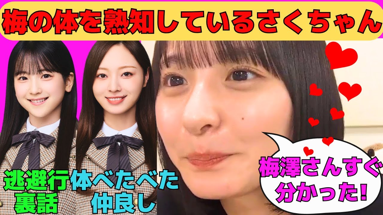 【遠藤さくら】梅澤美波の体を熟知しているさくちゃん/新しいモノマネを披露するさくちゃん/鈴木佑捺との逃避行裏話/林瑠奈へのモケケのお土産/文字起こし（乃木坂46・のぎおび）