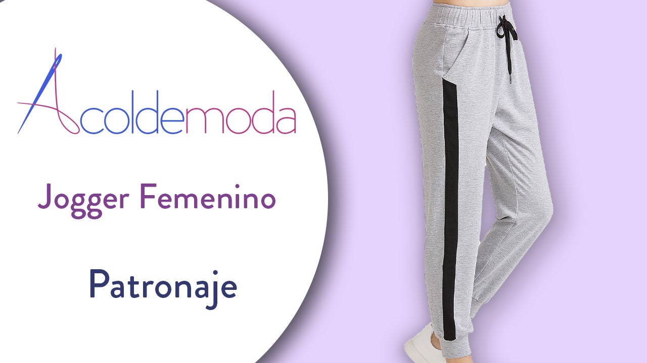 Cómo hacer el patrón de un JOGGER FEMENINO - Paso a Paso - DIY