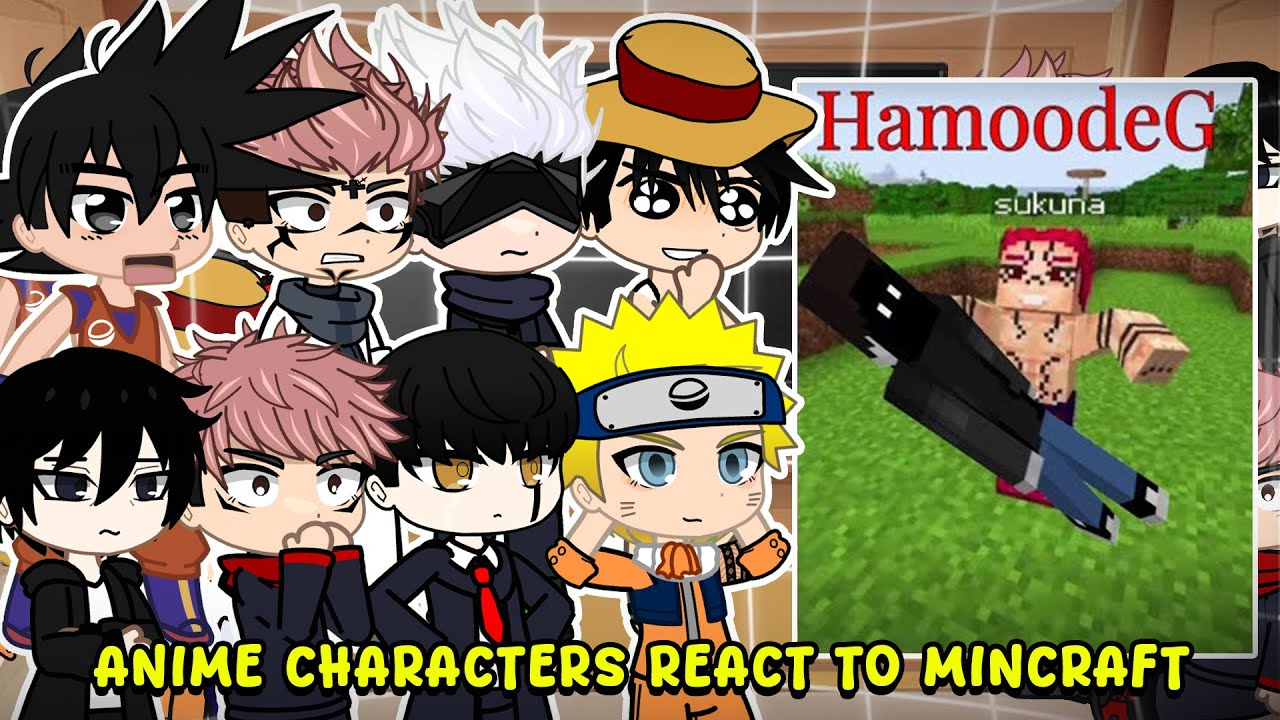 Anime Characters React To INCENDIUS [PART2] Minecraft & HamoodeG & AJTHEBOLD