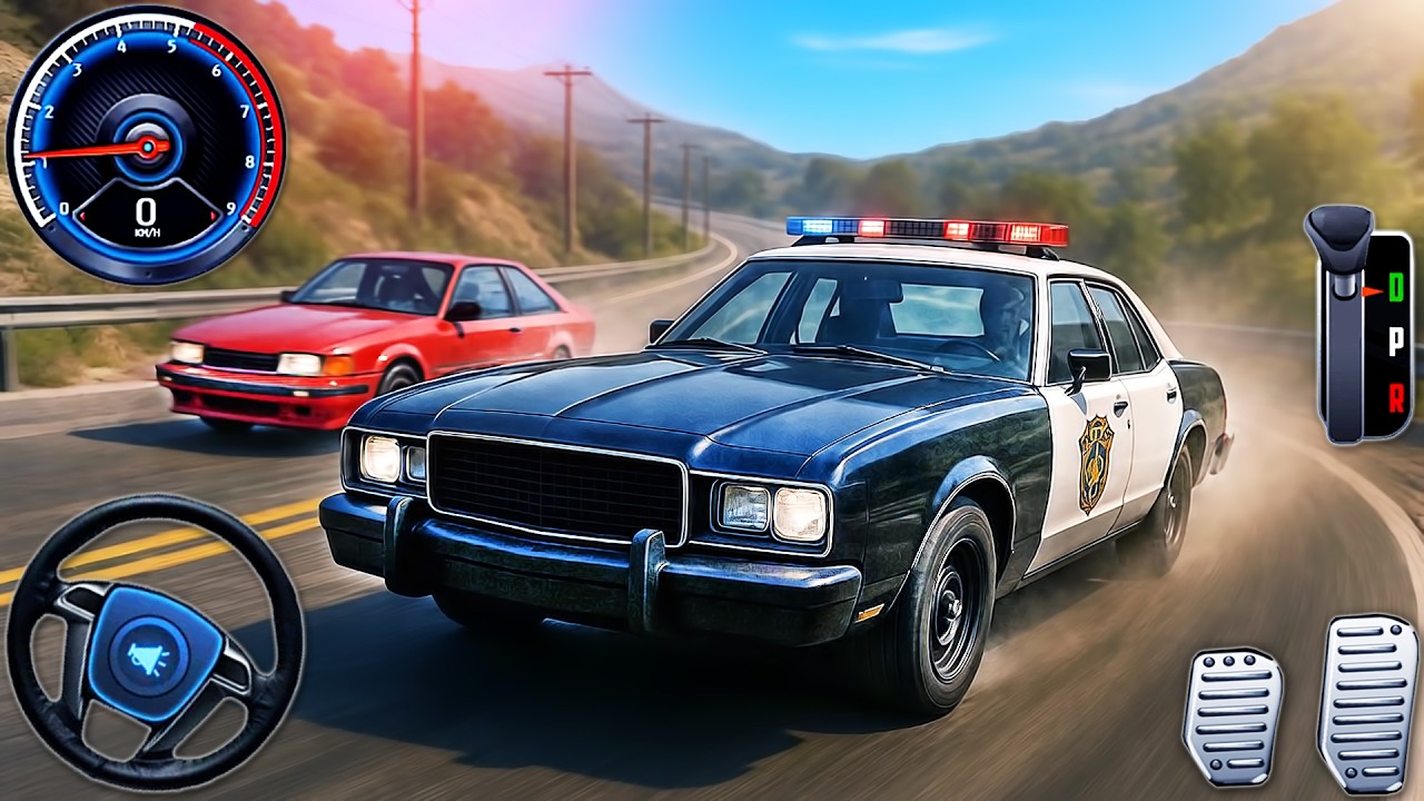 Real Police Cars Driving - US Cop Car Chase Simulator 3D - Android GamePlay