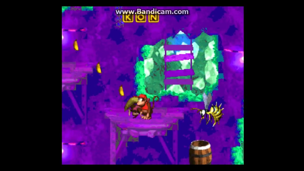 Nova hack DKC2, New word. teste de fase! #donkeykong2 #dkc2 #supernitendo