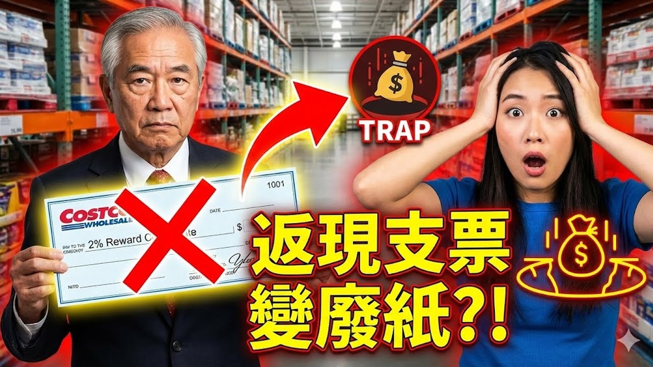 退休財務主管提醒！Costco 2月剛寄到的「2%返現支票」藏著 3 大陷阱？不懂這個換現規則，你的幾百刀獎勵金可能直接作廢！#Costco #返現支票 #退休財務 #陷阱 #換現金規則 #理財秘訣