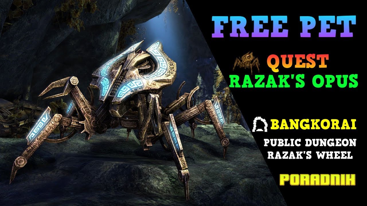ESO Free Pet Razak's Opus: Lokalizacja, Quest, Om&oacute;wienie