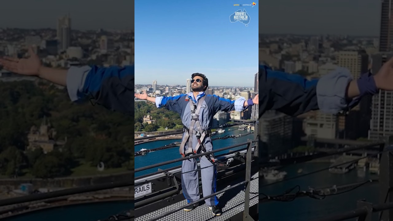 Catch Ayush Mehra to explore Sydney's best on Bridge climb in Unravel Australia!  #Unravelaustralia