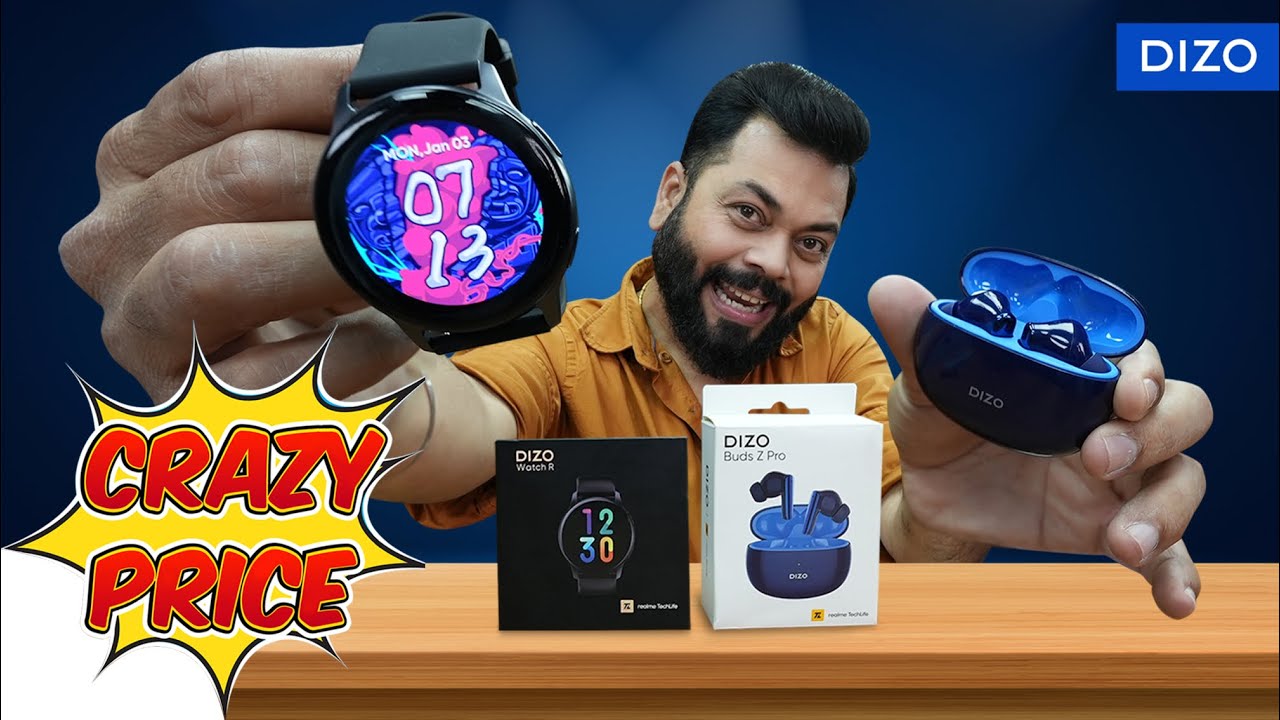 Dizo Watch R & Buds Z Pro Unboxing & First Impressions⚡Best Smartwatch Under Rs.3499!?