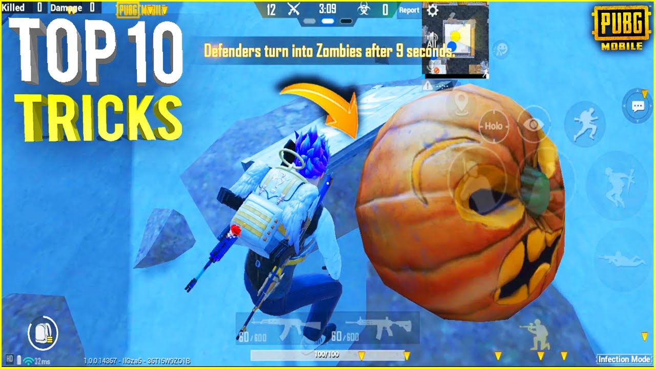 INFECTION MODE Top 10 Tricks  || New Infection Mode in Pubg