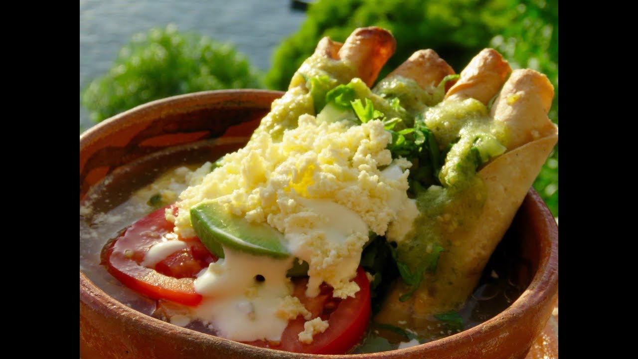 TACOS DORADOS AHOGADOS EN CONSOMÉ ( receta actualizada )