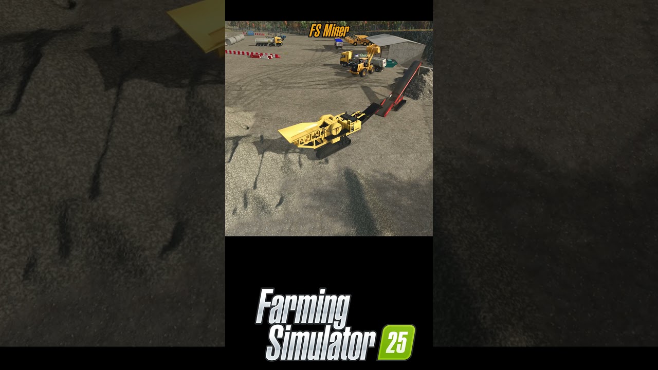crushing rocks at new frontier map - #buildingsimulation #fsminer #fs25 #landwirtschaftssimulator25
