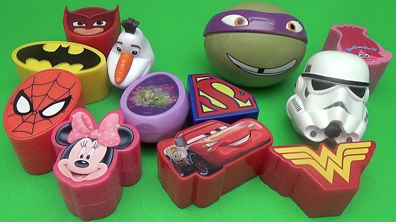 Surprise Egg Opening Memory Game for Kids!  Disney Frozen Minnie Mouse Batman PJ Masks Spider-Man!