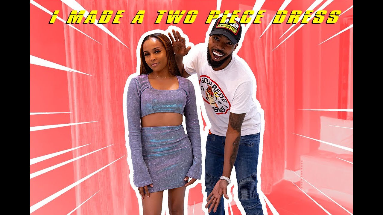 HOW TO MAKE A TWO PIECE DRESS IN 30 MINUTES DIY!!! (BEGINNERS)