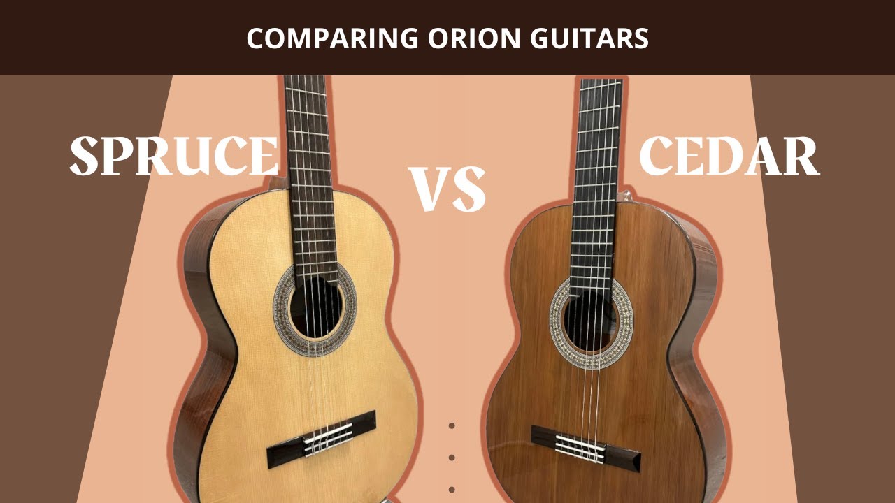Spruce VS Cedar Top Classical Guitar Comparing Orion BG10