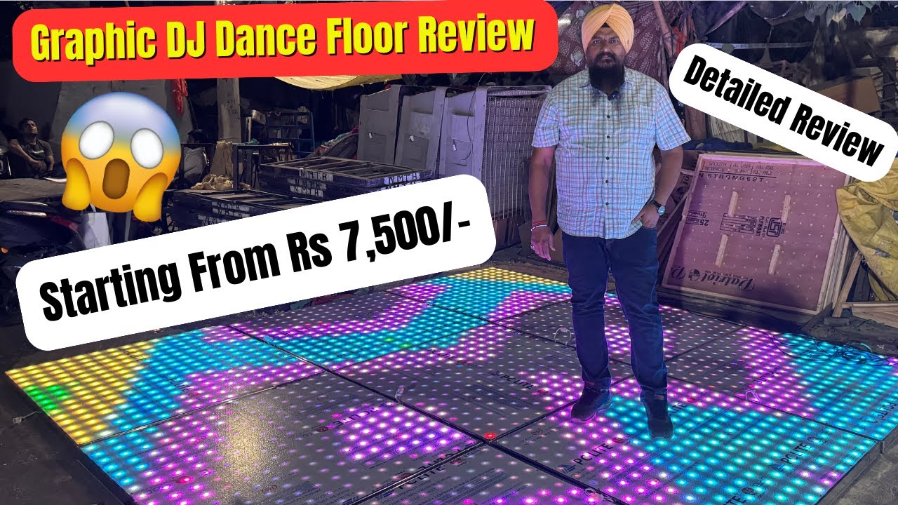 PIXEL LED DJ Dance Floor New Graphics के साथ सीधे फैक्ट्री से मात्र 7500रु से शुरू 😲