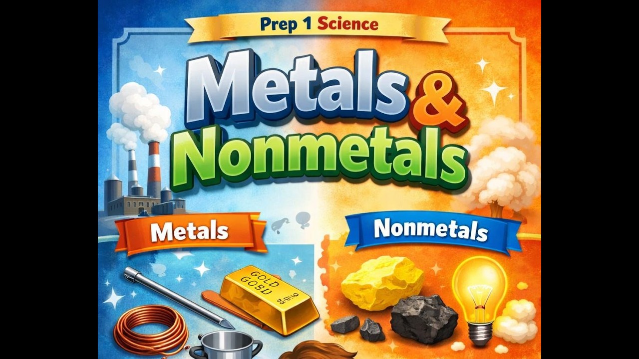 شرح unit 1 lesson 1 metals and nonmetals اولي اعدادي