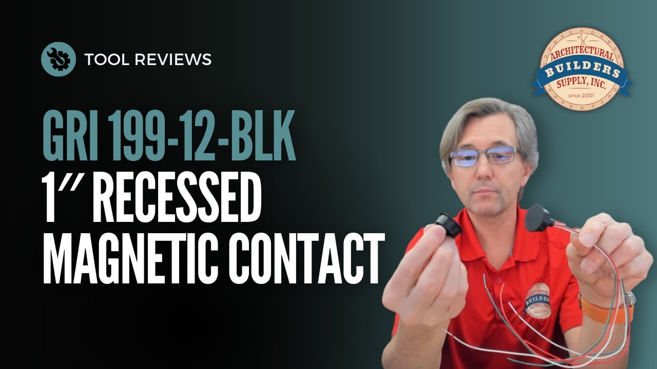 GRI 199-12-BLK 1-дюймовый встраиваемый магнитный контактный переключатель положения двери (DPDT)