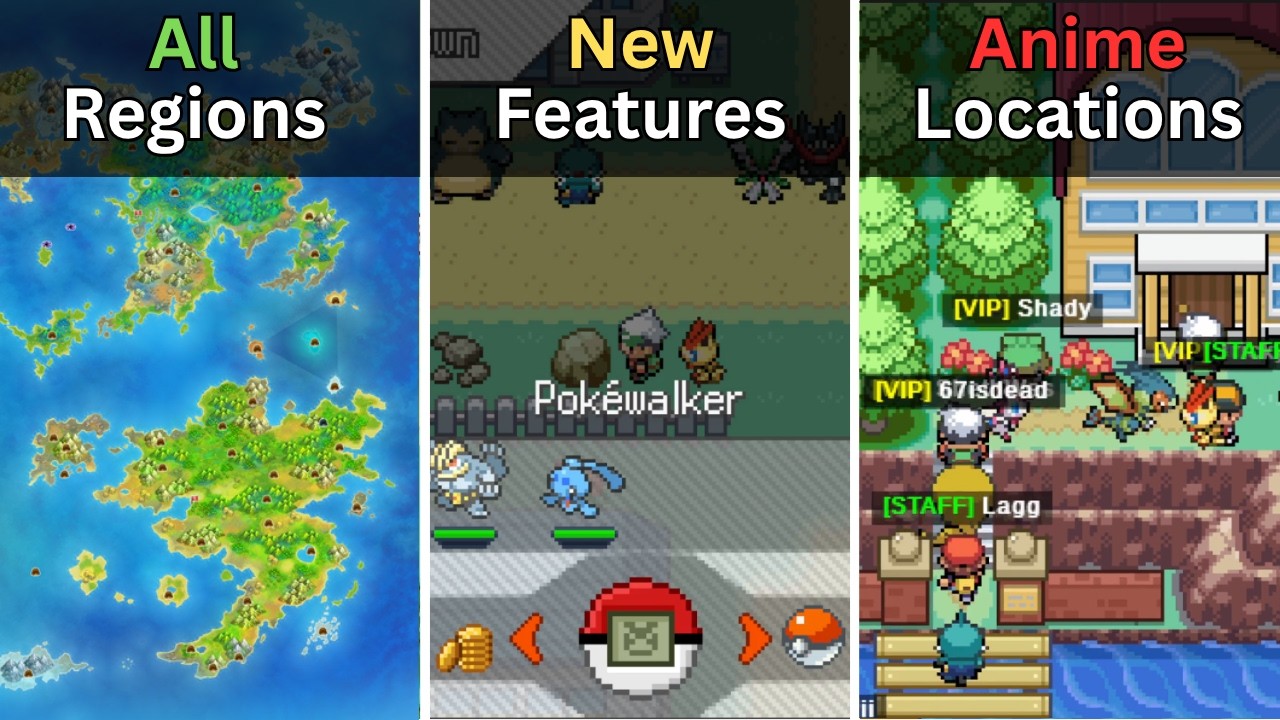 Pok&eacute;mon MMO With All Regions (Brand New Trailer)
