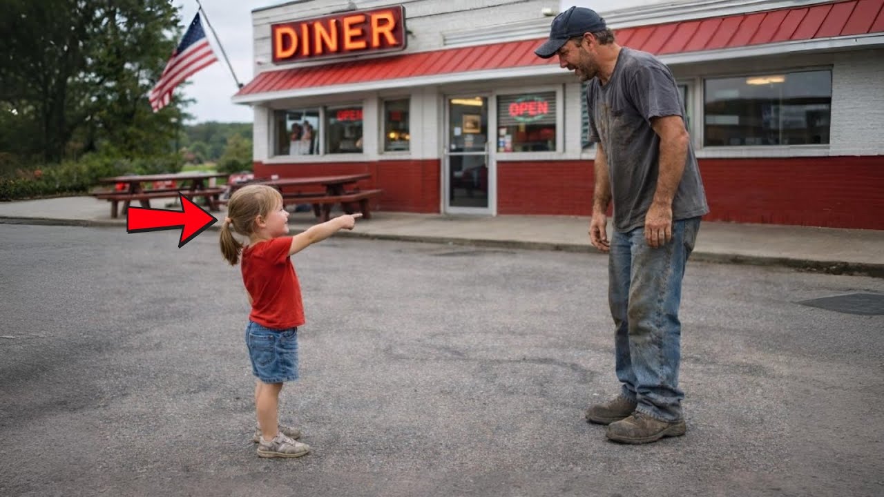 Girl Pointed at Something and Asked the Truck Driver “Who Is My Father?”—The Whole Gas Station Froze