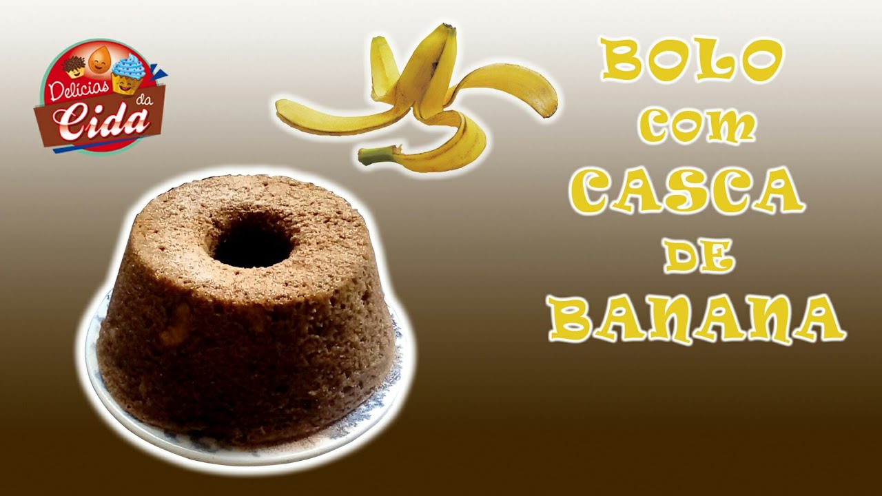 Bolo Com Casca de Banana