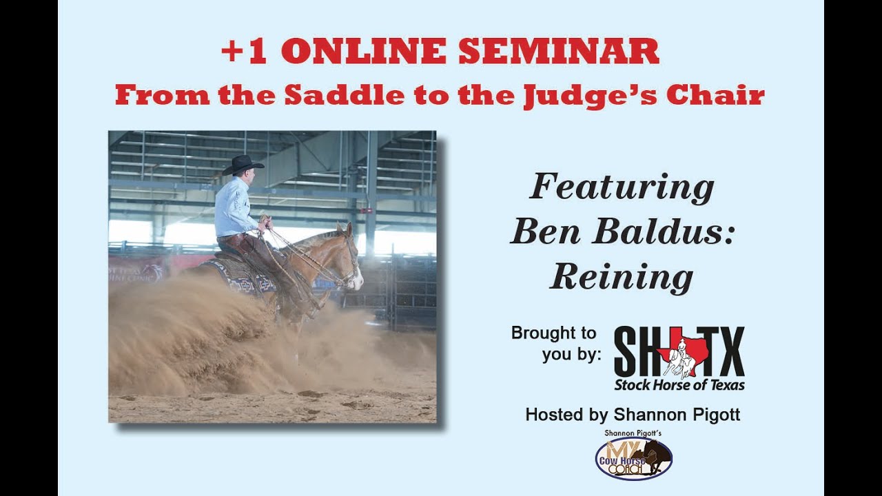 +1 Webinar: Ben Baldus:Reining