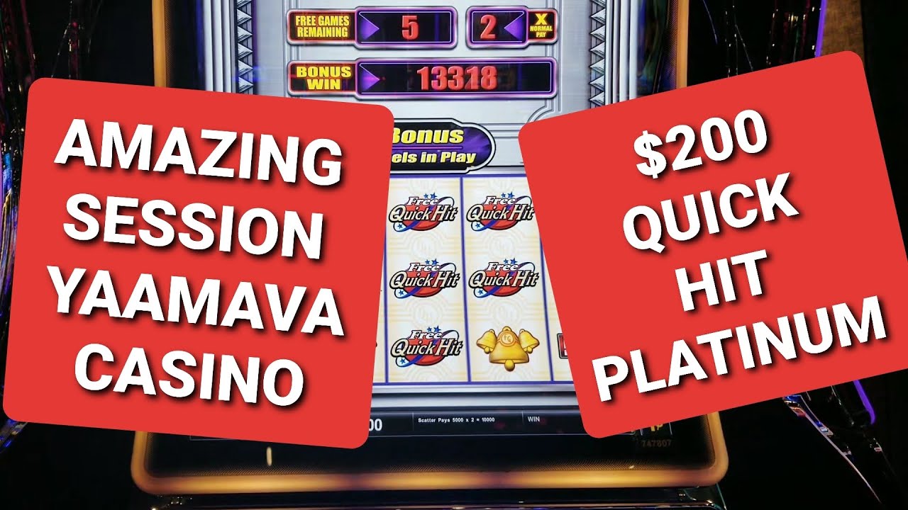 Amazing session on Quick Hit Platinum slot machine @Yaamava