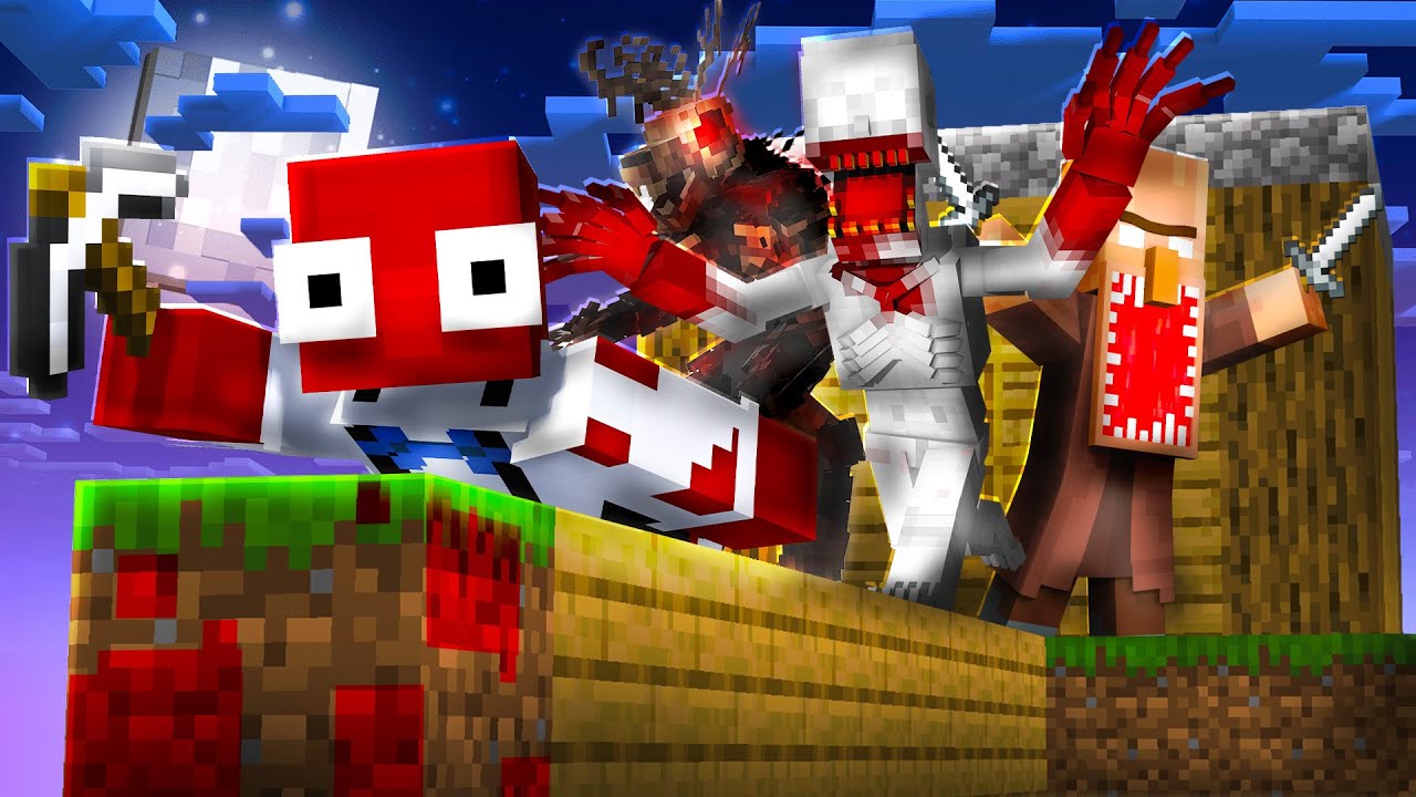 Jak Porazit NOVÉ MOBY na 1 HOROR BLOCKU v Minecraftu