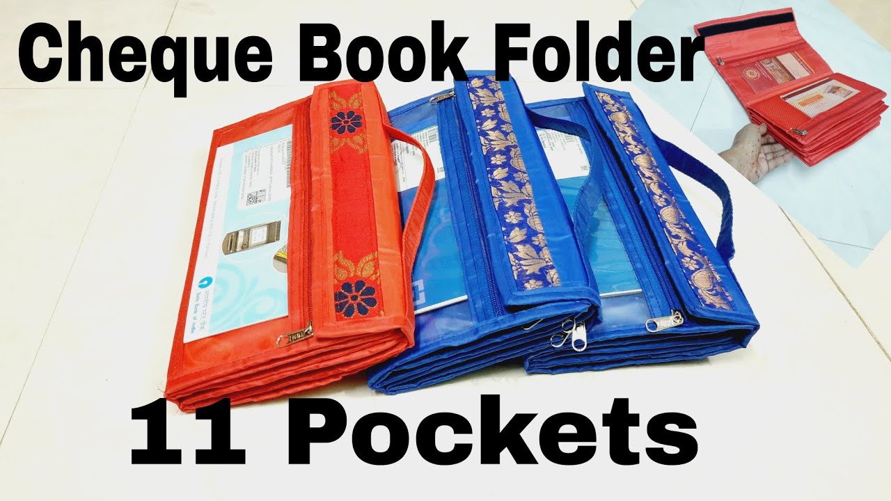 DIY: Cheque Book Folder With Lots of Pockets Tutorial By Anamika Mishra...