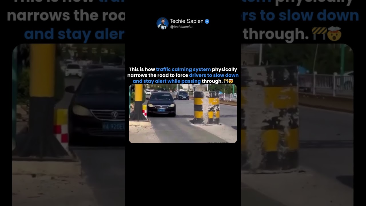 Smart Traffic Barriers That Force Drivers to Slow Down 🚗⚠️