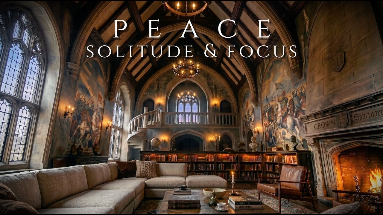 peaceful solitude & focus. spatial classical adagio for old souls. the royal library