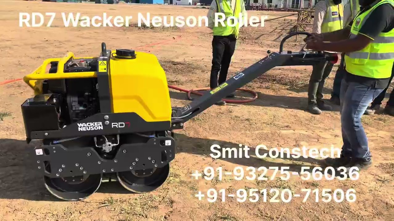RD7 Walk Behind Roller Wacker Neuson Soil Compactor Mini Roller